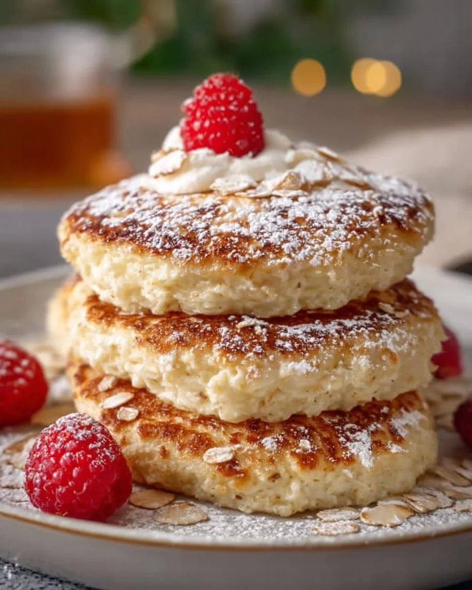 Gesunde Quark-Taler mit Haferflocken