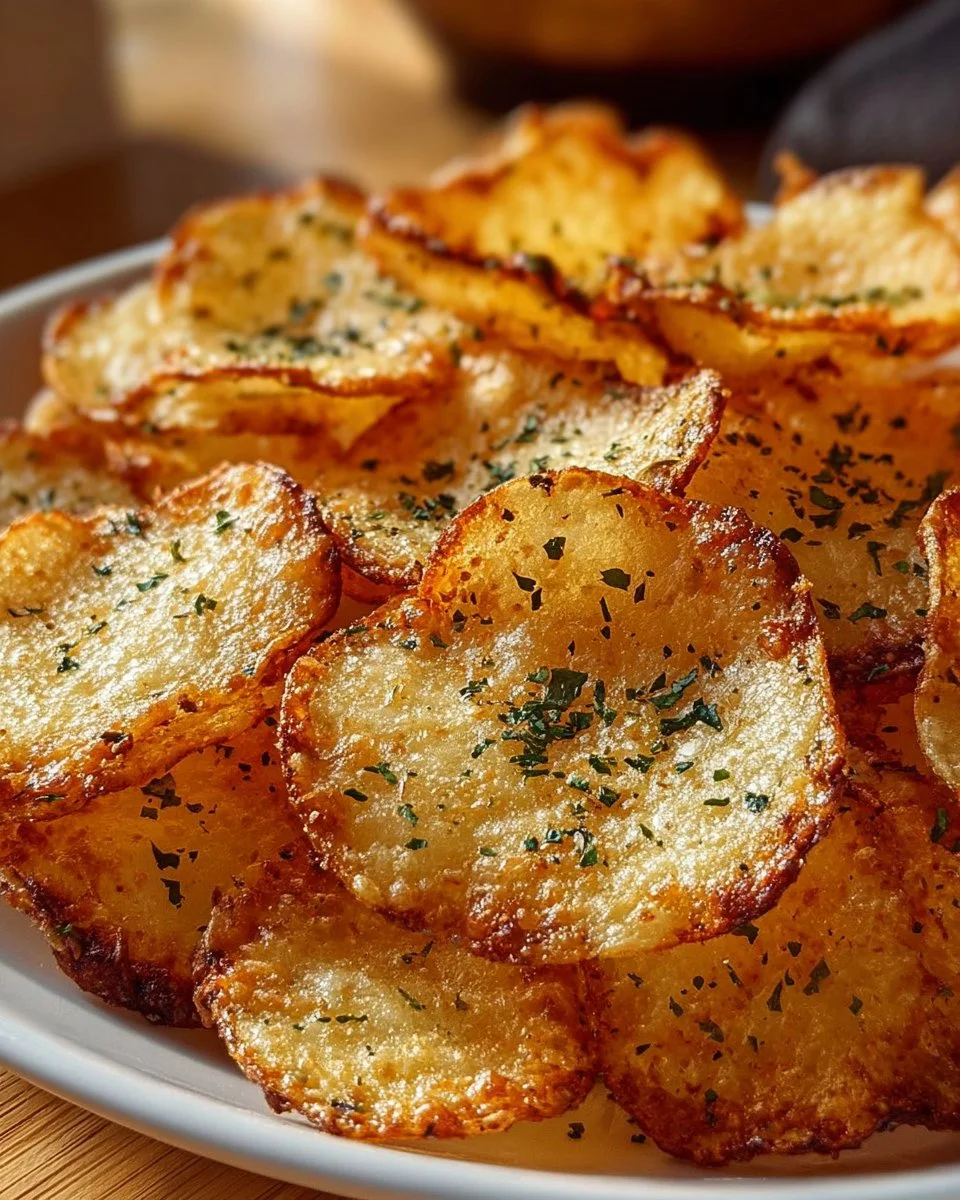 Knusprige Hüttenkäse-Chips