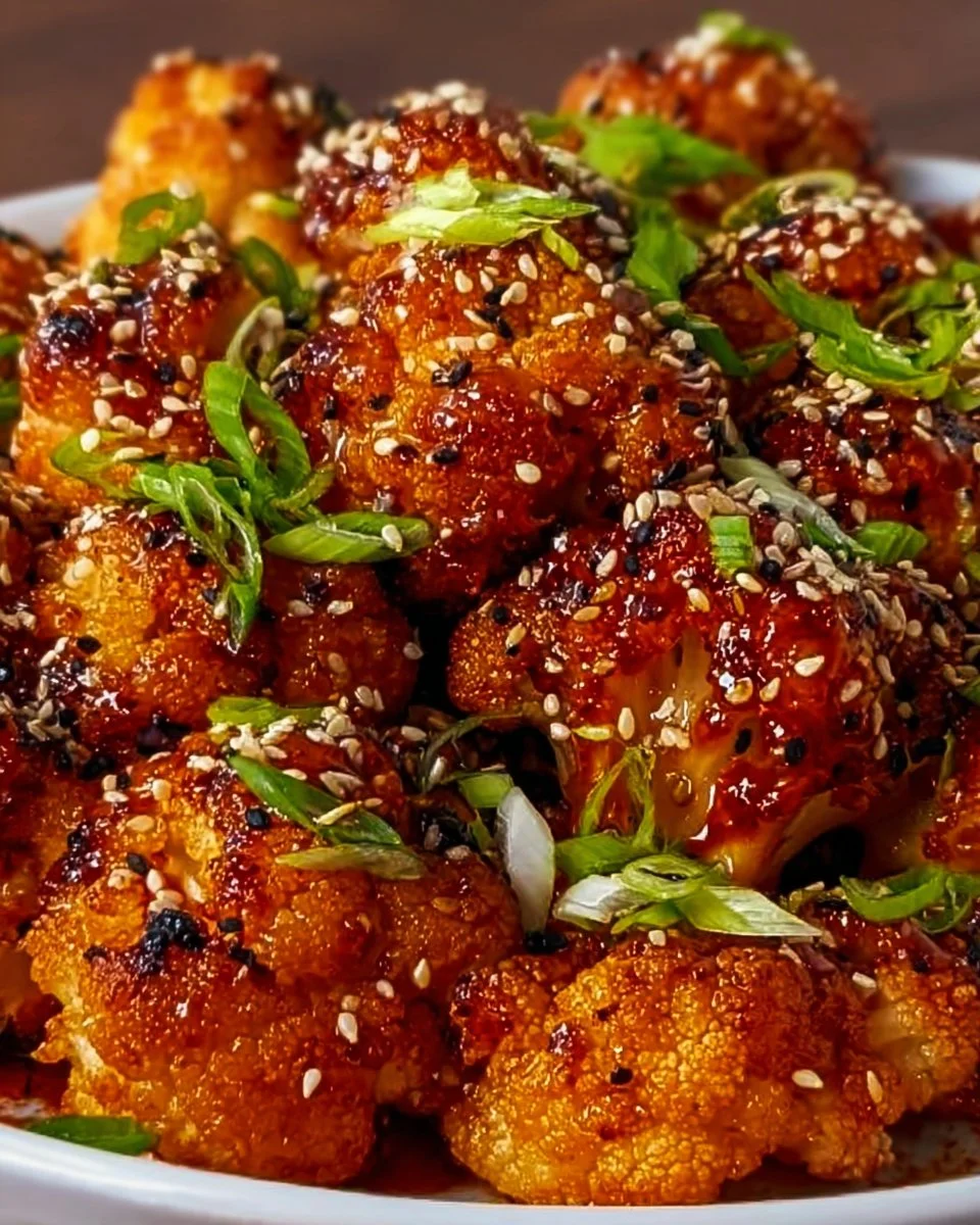 Koreanischer gebackener Blumenkohl