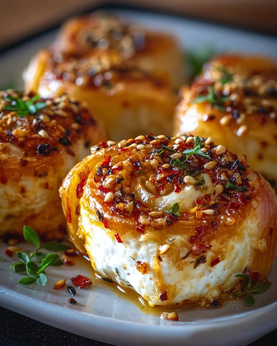 Ofen gebackene Feta-Rollen