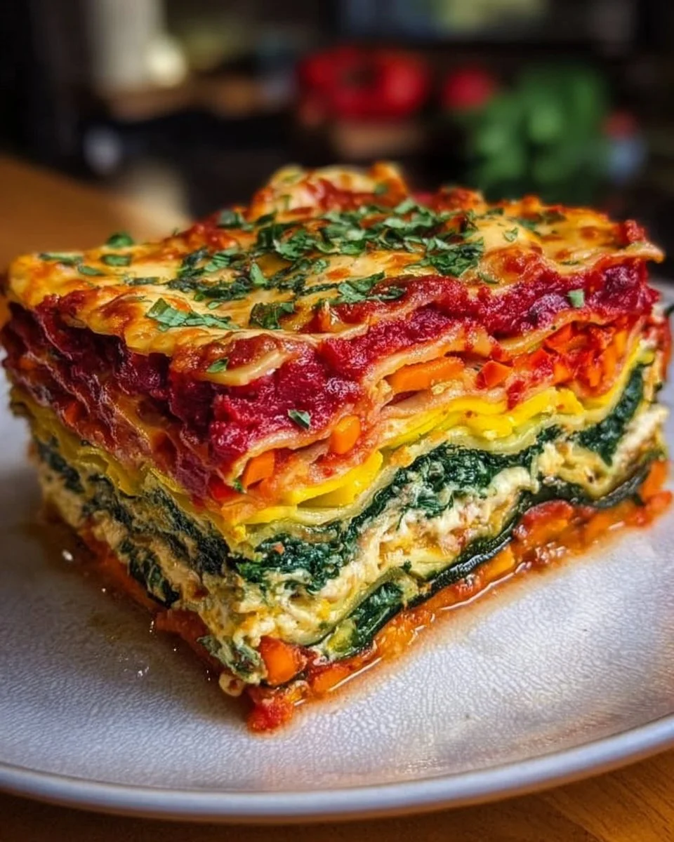 Regenbogen-Lasagne