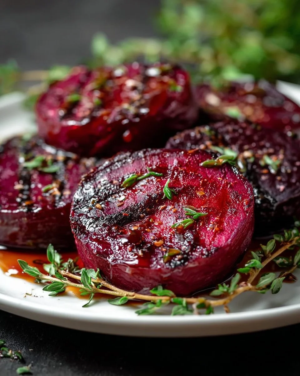 Rote Bete Steaks vom Grill