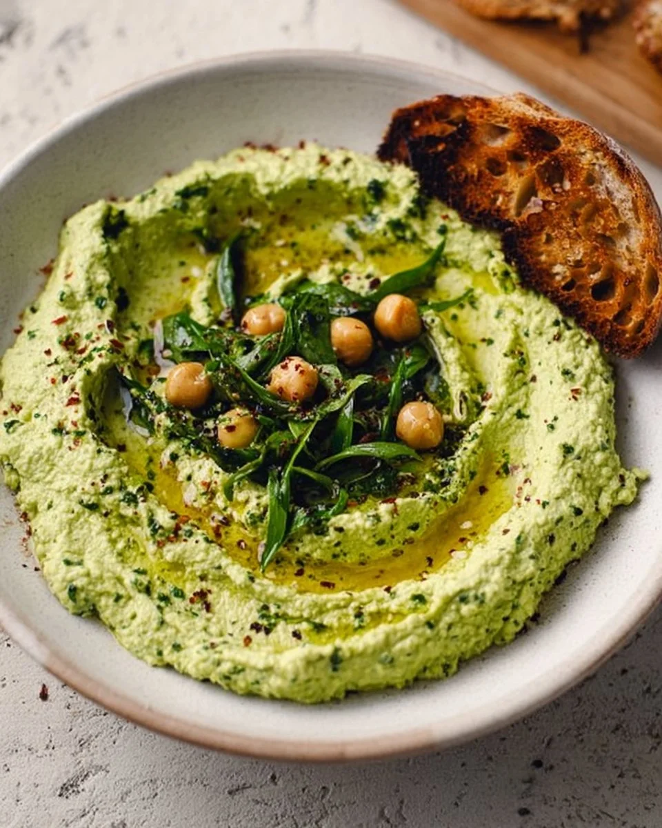 Würziger Bärlauch Hummus